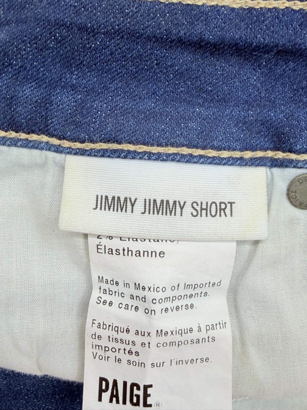 Paige Jimmy Jimmy size 27 Cabrera Distressed Stretch Jean Shorts - Picture 9 of 11